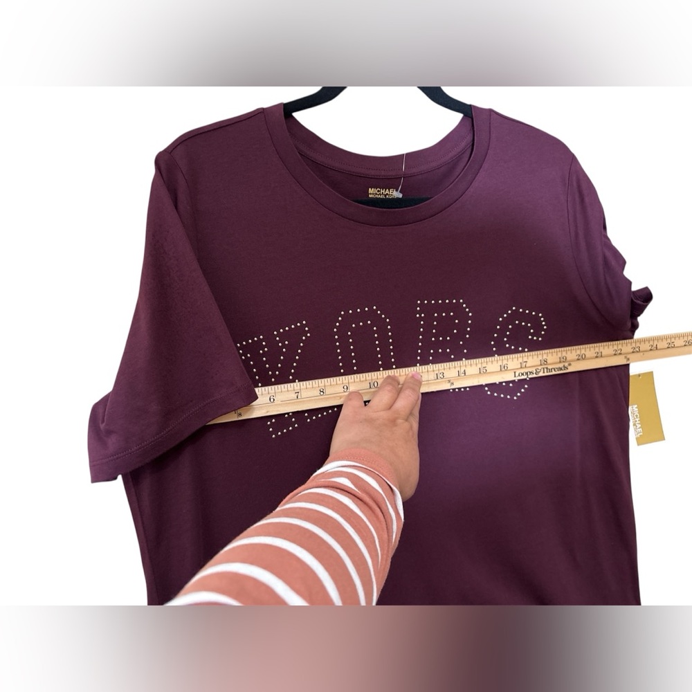 Michael Kors Wine T-Shirt,NWT,Size 2X,Made in Vietnam,Open to Offers - Picture 7 of 10